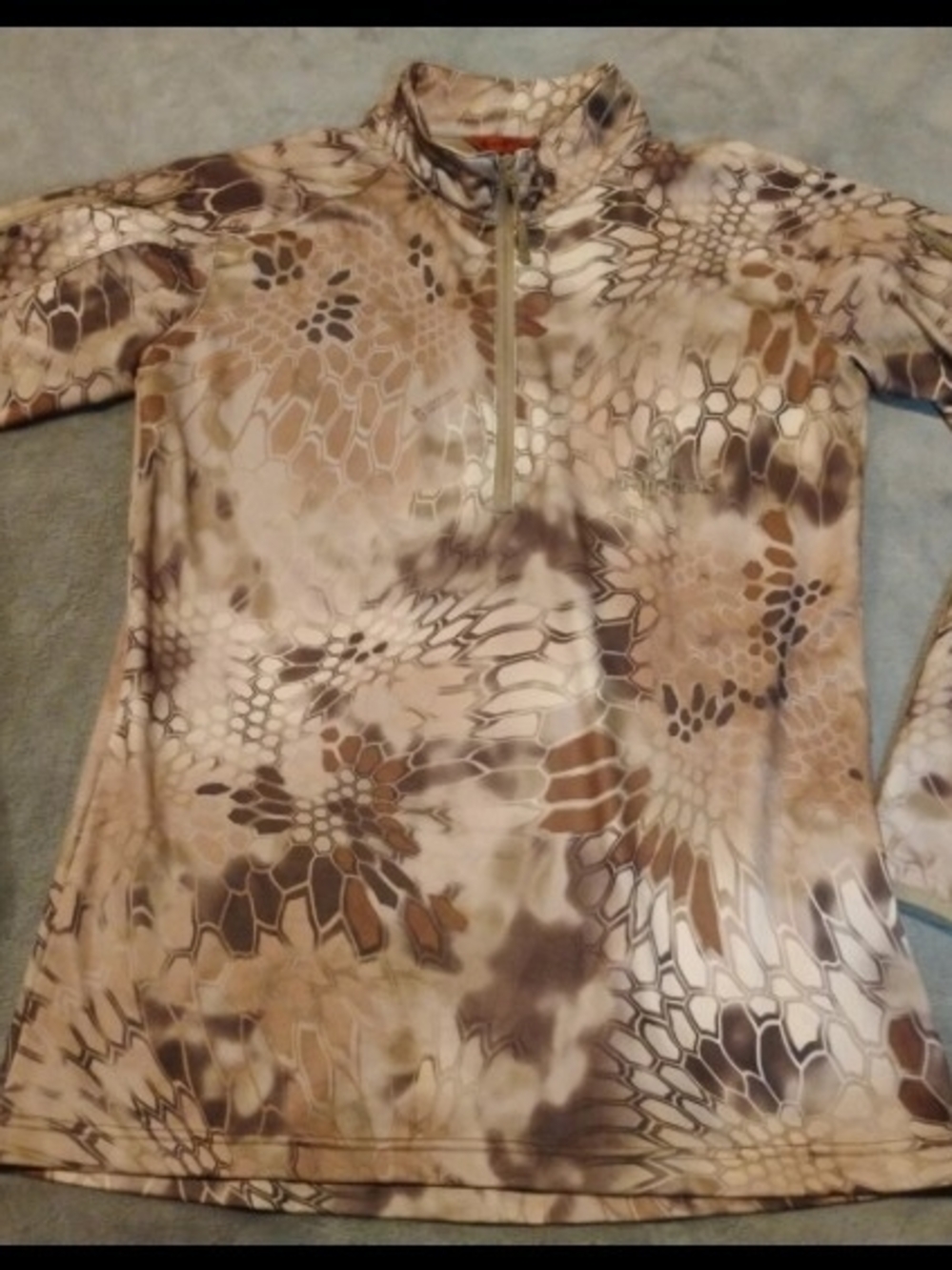 Kryptek Valhalla Camo Long Sleeve 1/4 Zip Hunting Shirt - Men's Medium